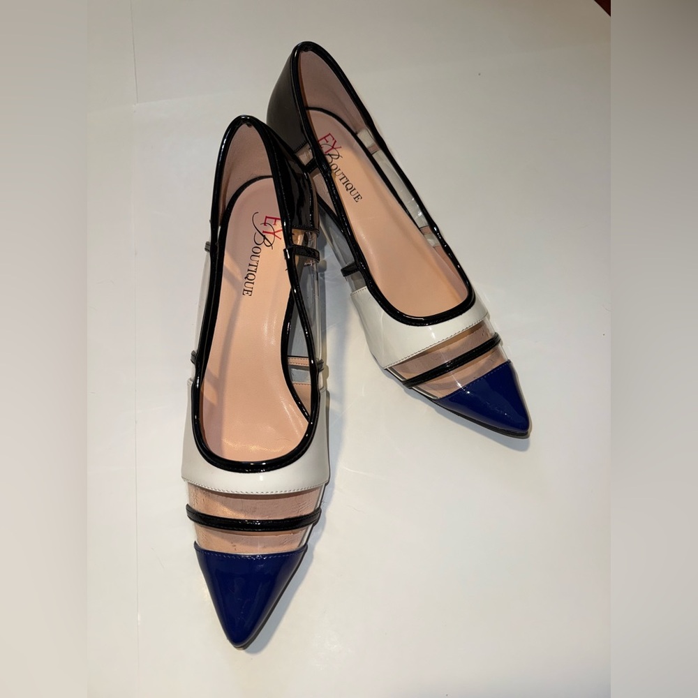 Elegant Blue and White Women's Shoes